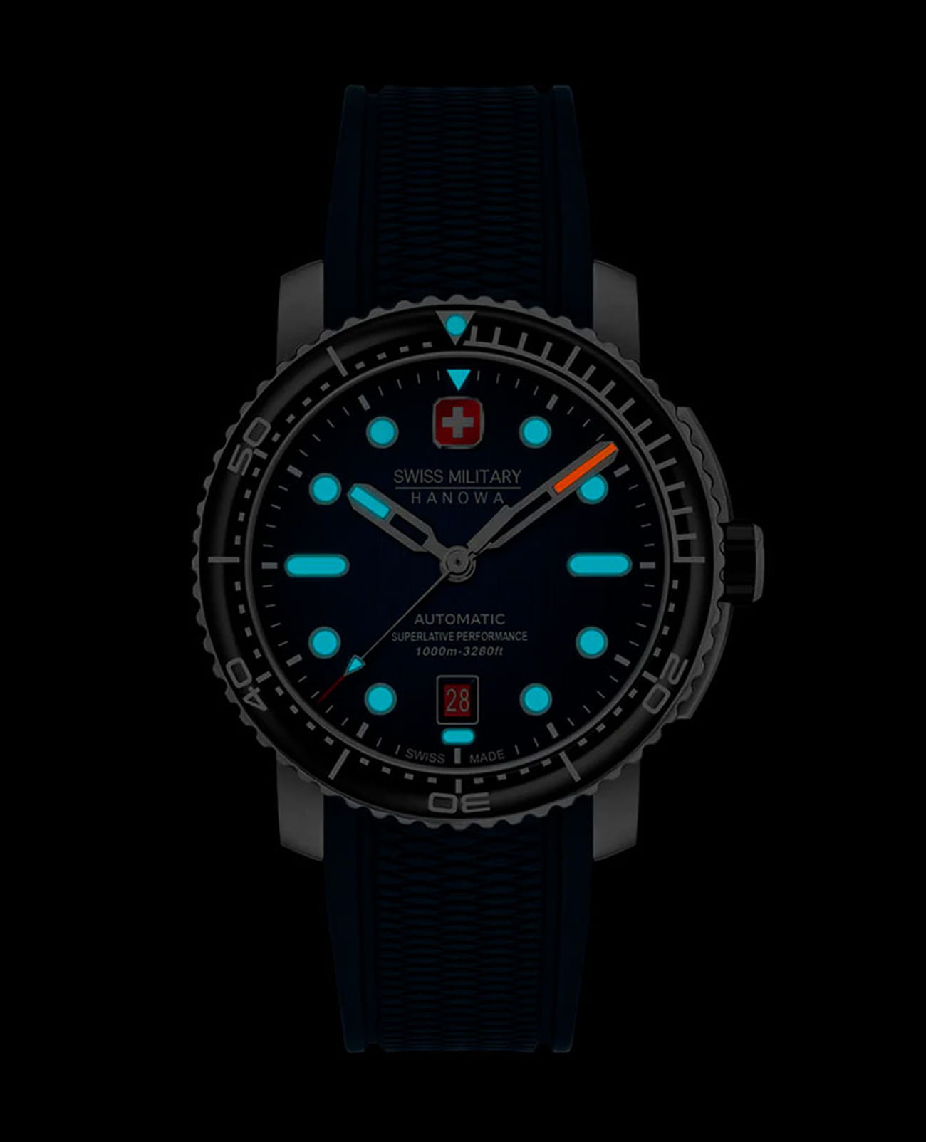 Swiss Military Hanowa Swiss Military Hanowa Maitre Plongeur SMWGL0002002-SET швейцария наручные мужские часы заводная головка с логотипом Swiss Military Hanowa