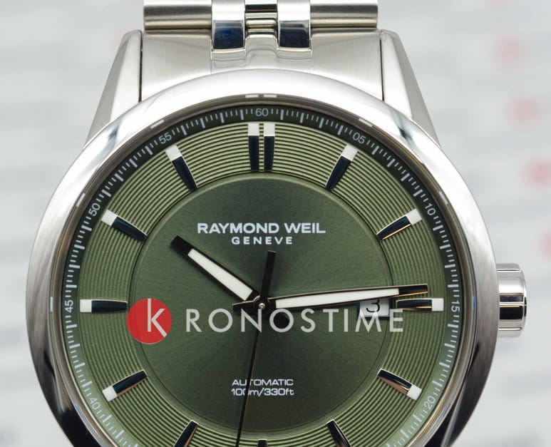 Raymond Weil Raymond Weil Freelancer 2731-ST-52001 мужские часы зеленый циферблат на запястье