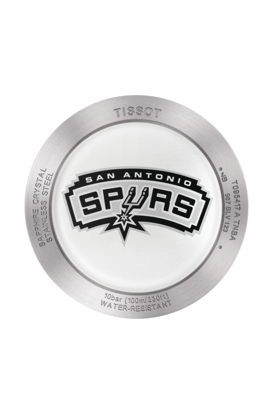 Оригинальные часы Tissot Tissot Quickster NBA San Antonio Spurs T095.417.17.037.07 кварцевые калибр механизма eta g10.211 общий вид