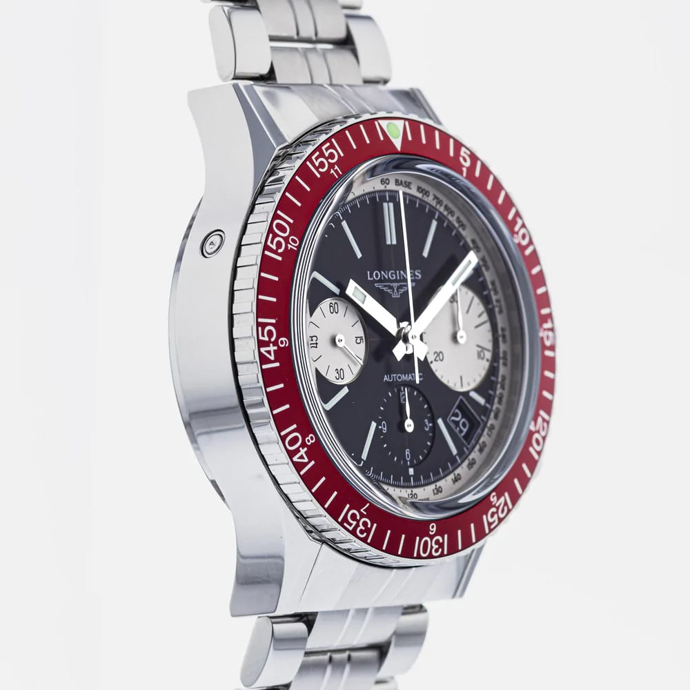 Оригинальные часы Longines Longines Heritage Diver L2.808.4.52.6 механические калибр механизма l688 (на основе eta a08.l01) общий вид