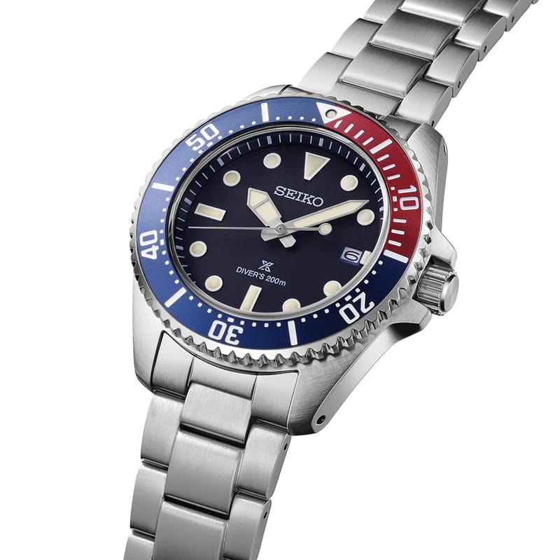 Seiko Seiko Prospex Sea SNE595P1 кварцевые мужские часы часы крупный план черный циферблата