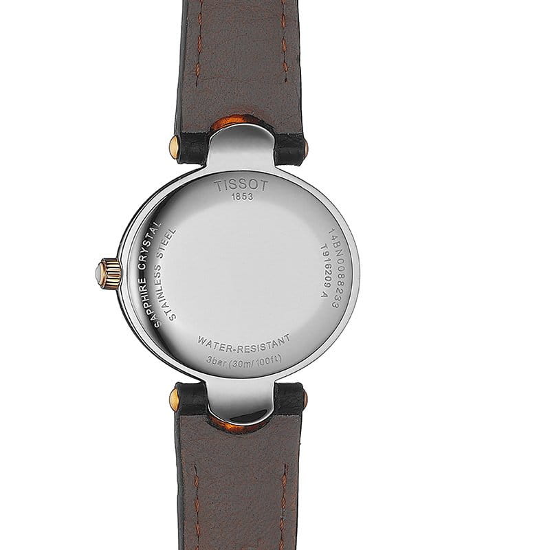 Оригинальные часы Tissot Tissot Organdy Lady 18K Gold T916.209.46.117.01 кварцевые калибр механизма eta 956.112 общий вид