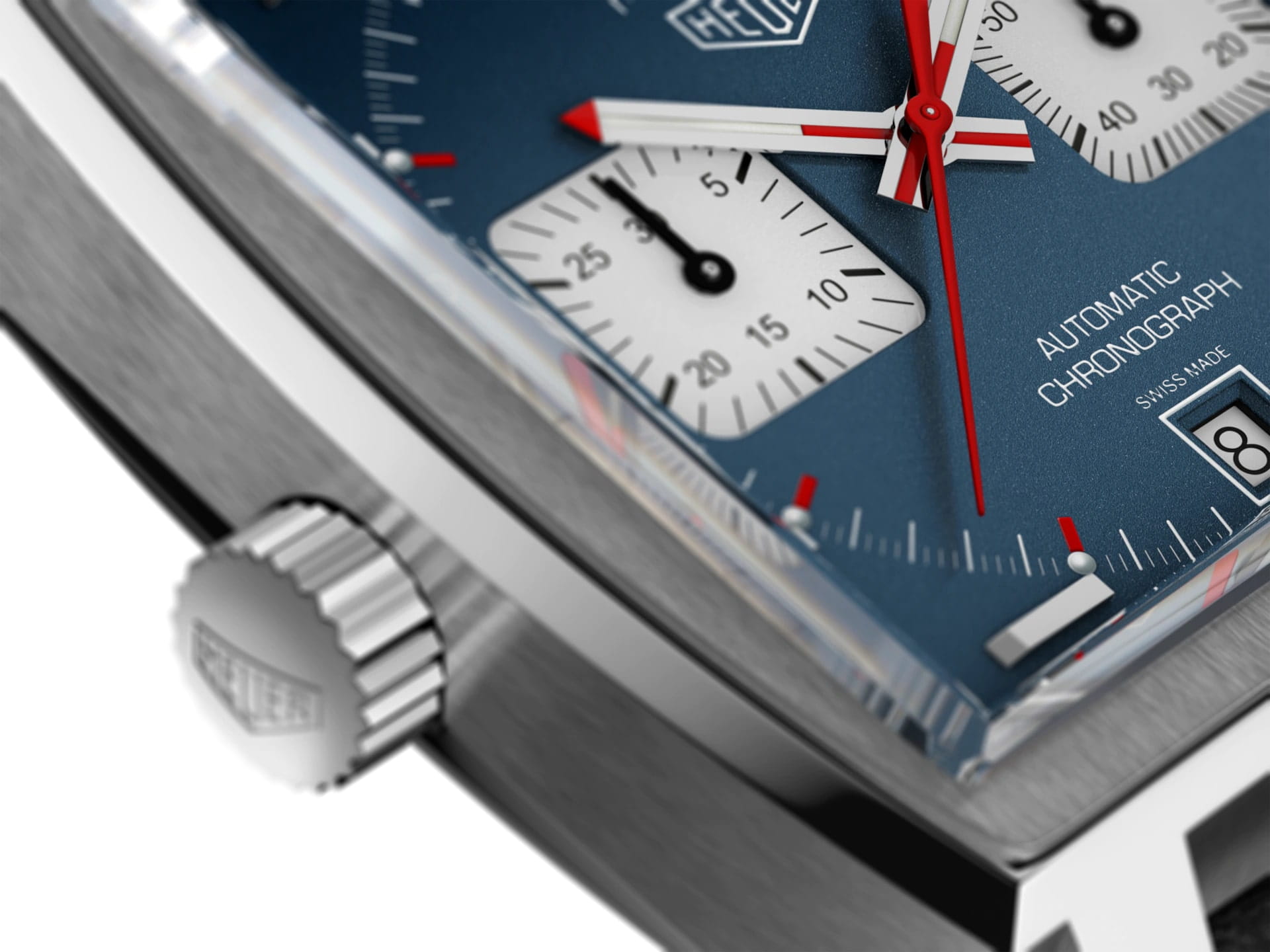 TAG Heuer TAG Heuer Monaco CAW211P.FC6356, monaco швейцария мужские часы на браслете кожаный боковой вид