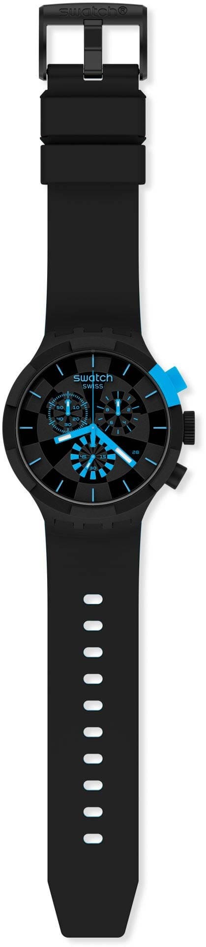 Оригинальные часы Swatch Swatch Big Bold Chrono SB02B401 кварцевые калибр механизма  общий вид