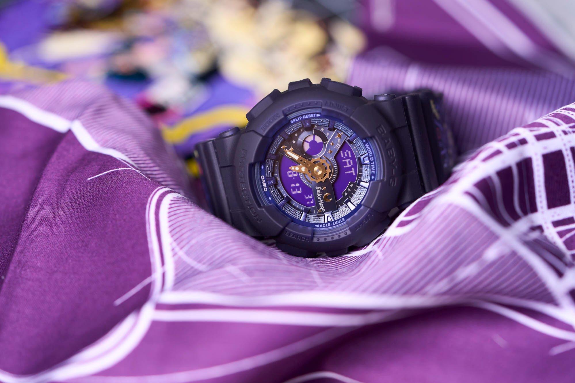 Casio Casio BA-110XSM-2A кварцевые женские часы часы крупный план серый циферблата