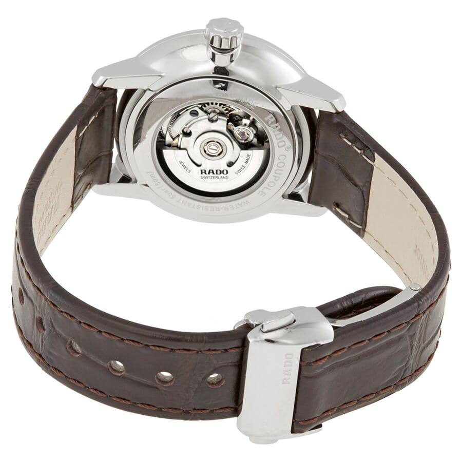 Rado Rado Coupole Classic Diamonds R22862745, coupole швейцария женские часы на браслете кожаный боковой вид