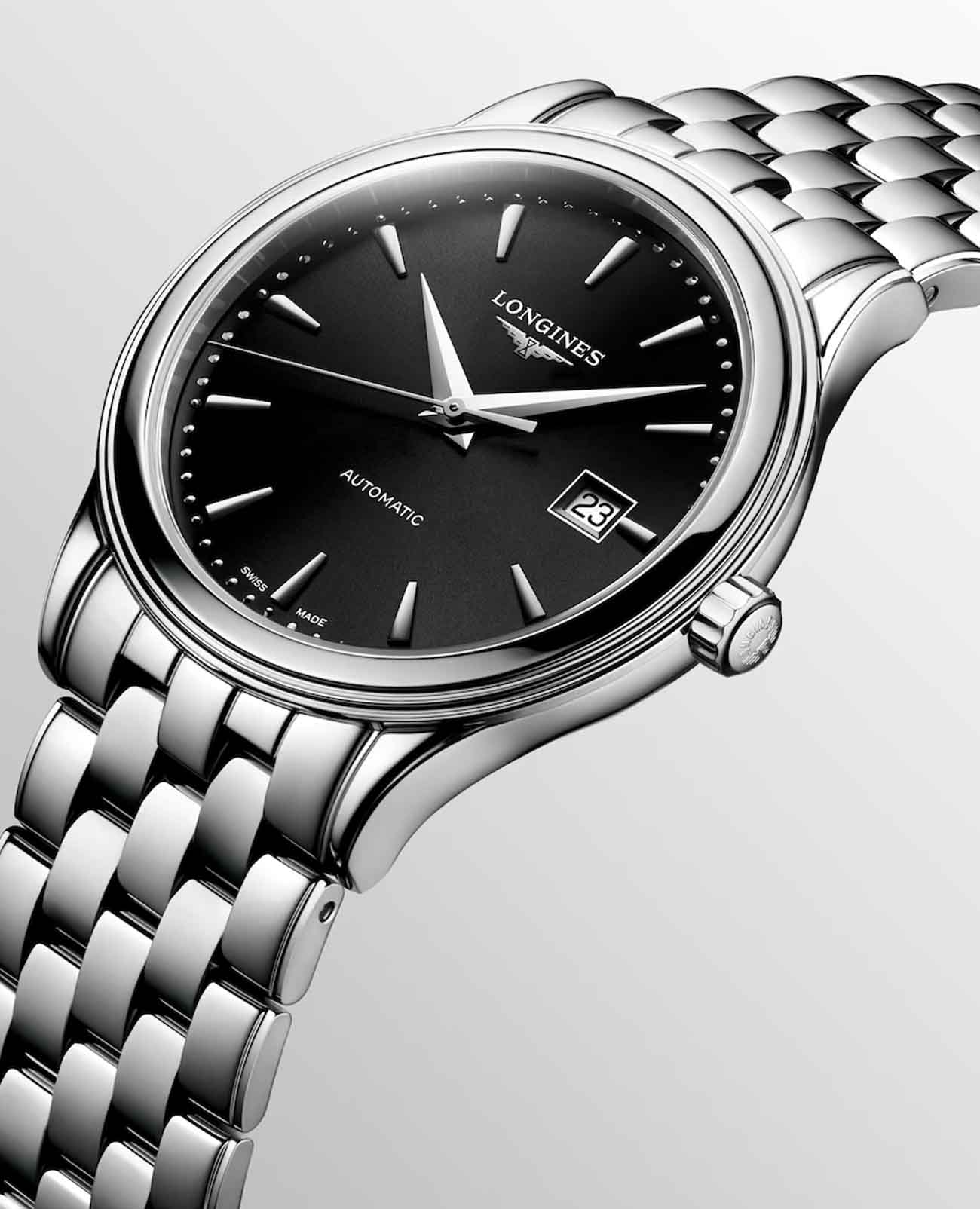 Оригинальные часы Longines Longines Flagship L4.984.4.59.6 механические калибр механизма l888 общий вид