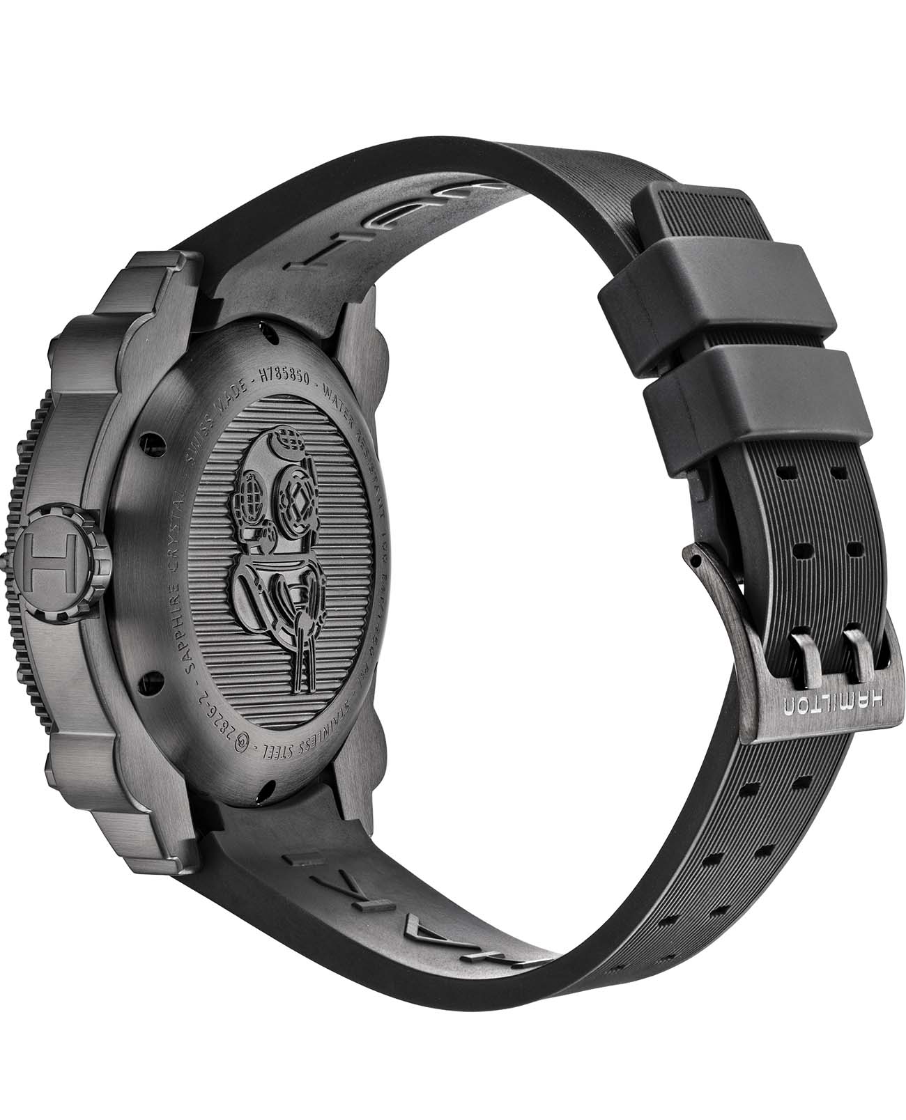 Оригинальные часы Hamilton Hamilton Khaki Navy BeLOWZERO 1000m Auto H78585333 механические калибр механизма eta 2826-2 общий вид