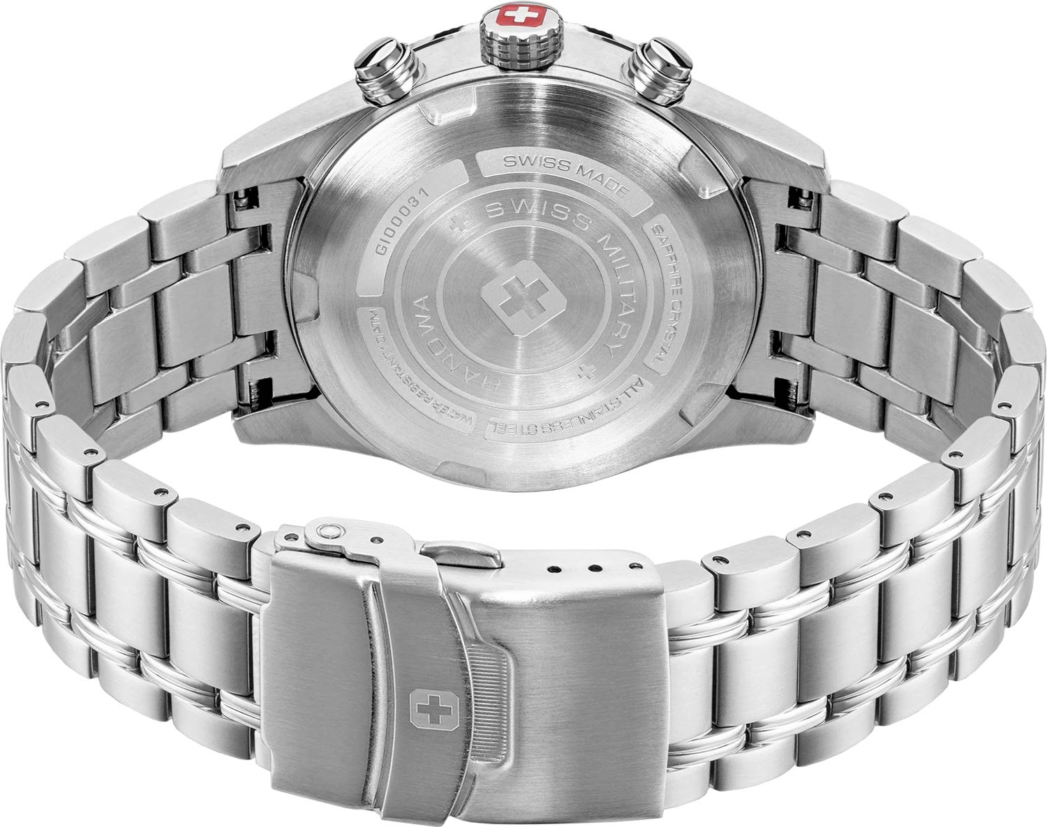 Swiss Military Hanowa Swiss Military Hanowa Air Man SMWGI0003102  — детали корпуса и нержавеющая сталь