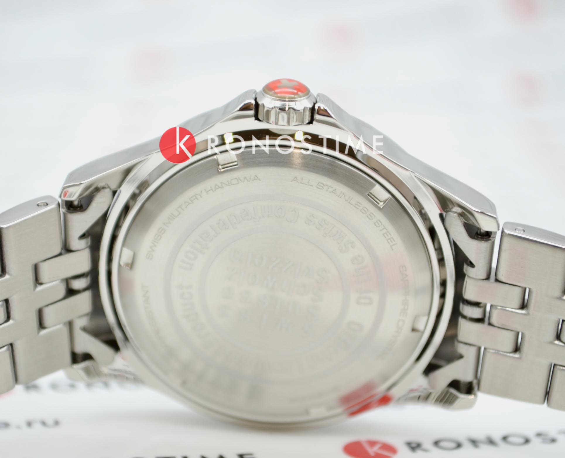 Swiss Military Hanowa Swiss Military Hanowa Flagship SMWGH2100601  - задняя крышка сталь металл корпуса, швейцария часы