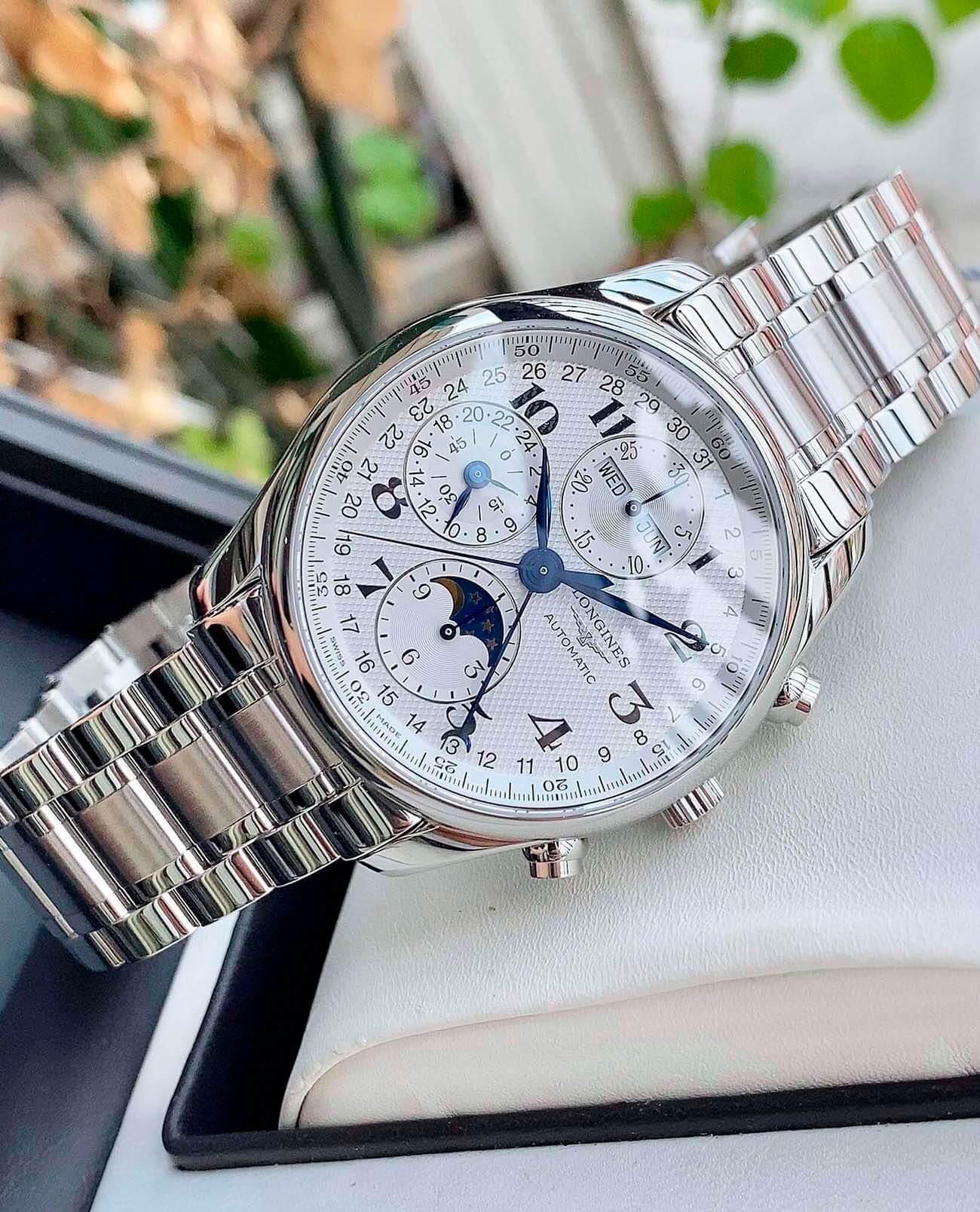 Longines Longines Master Collection L2.673.4.78.6 кварцевые мужские часы часы крупный план серебристый циферблата