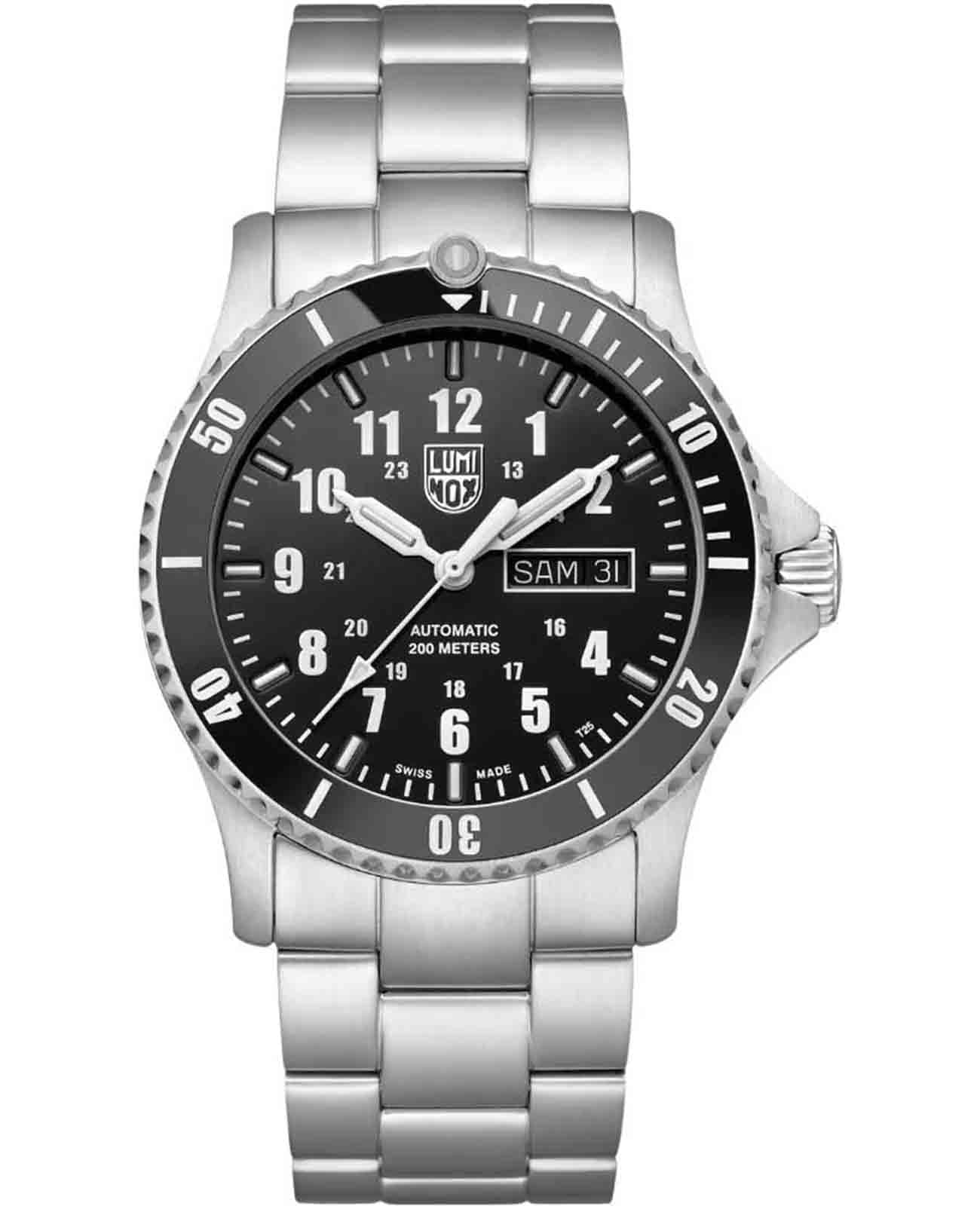 Luminox Luminox Automatic Sport Timer XS.0921.M  XS.0921.M механические мужские часы черный циферблат, браслет нержавеющая сталь 316l — вид спереди