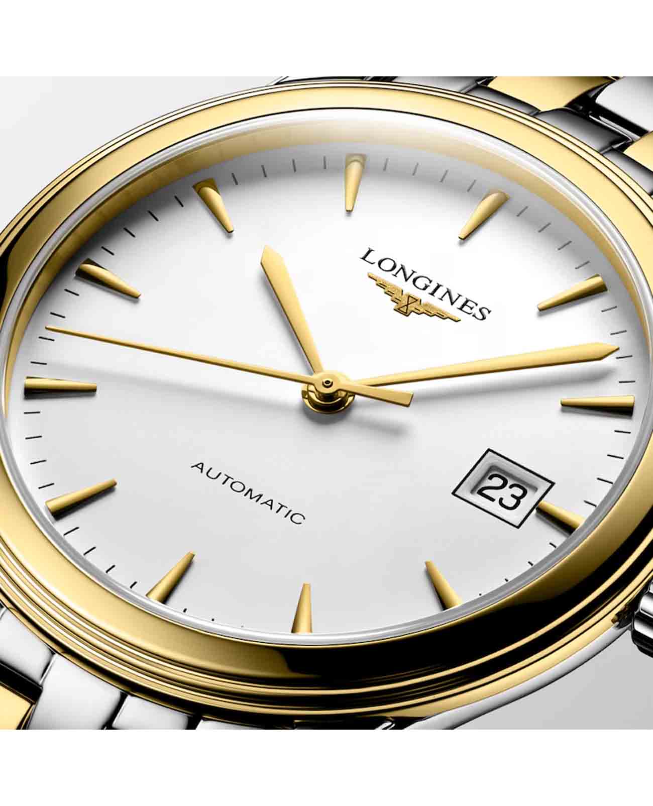 Longines Longines Flagship L4.974.3.22.7 женские часы белый циферблат на запястье
