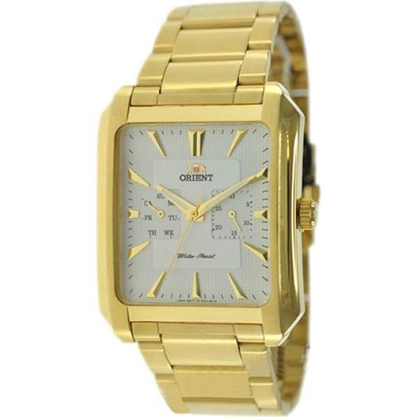 Orient Orient STAA001W (FSTAA001W)  FSTAA001W  мужские часы белый циферблат, браслет  — вид спереди