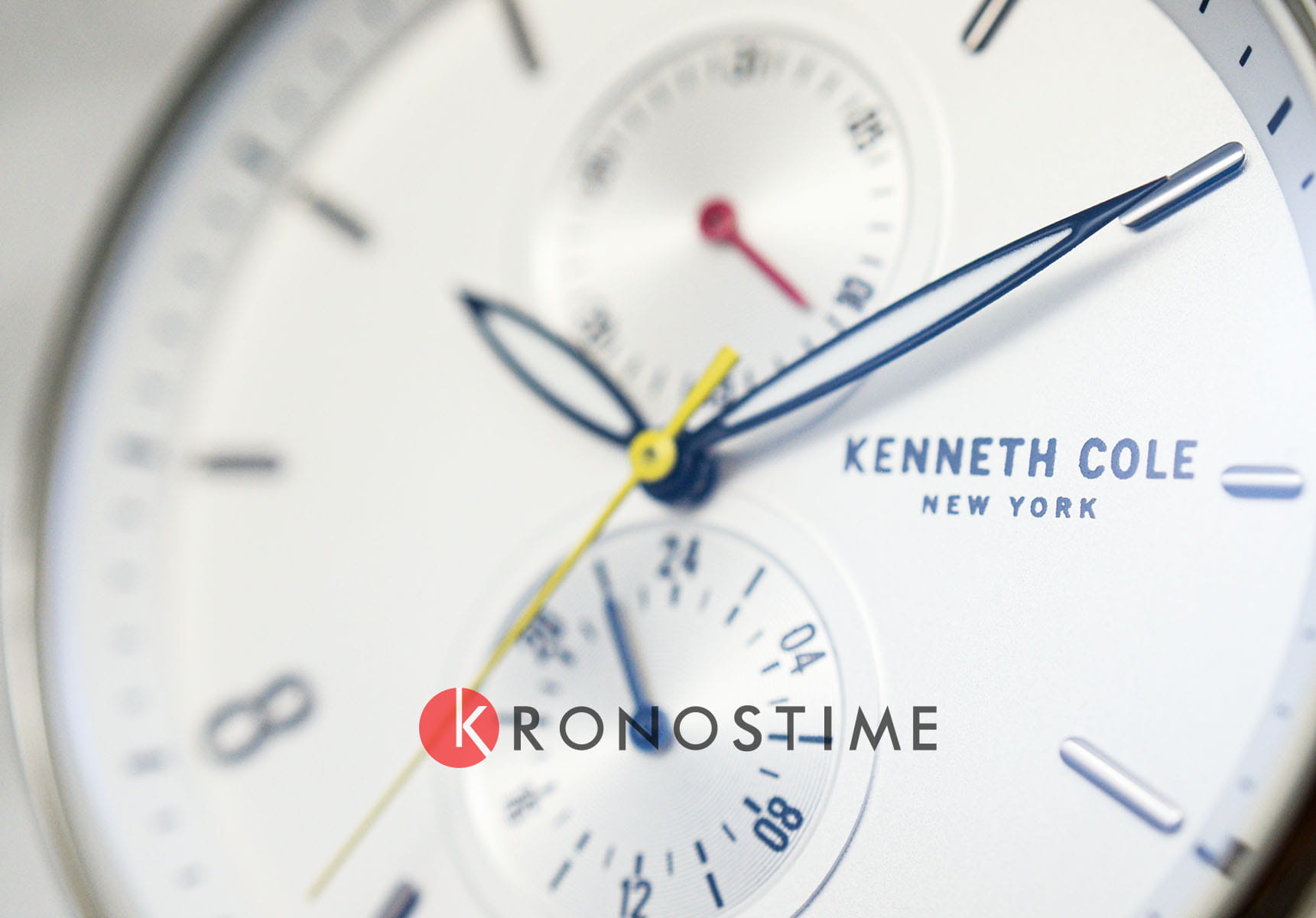 Kenneth Cole Kenneth Cole Classic KCWGF2233401 кварцевые мужские часы часы крупный план серебристый циферблата