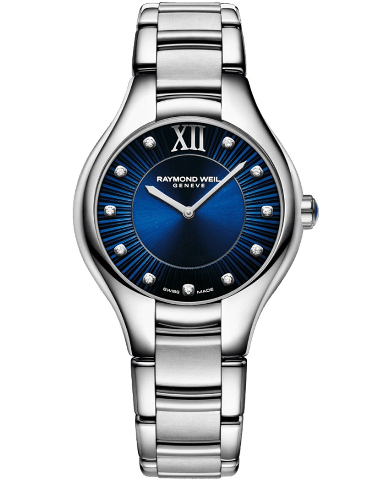Raymond Weil Raymond Weil Noemia 5124-ST-50181  5124-ST-50181 кварцевые женские часы синий циферблат, браслет нержавеющая сталь — вид спереди