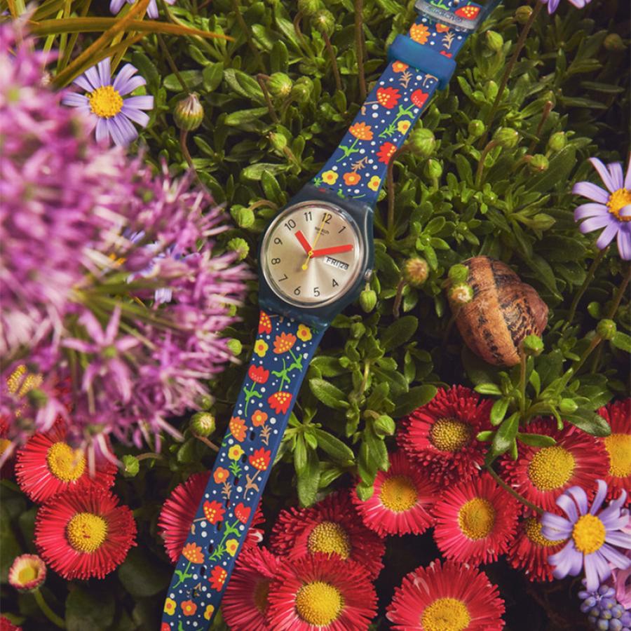 Swatch Swatch Gent Biosourced Standard SO28N704 кварцевые женские часы часы крупный план серебристый циферблата