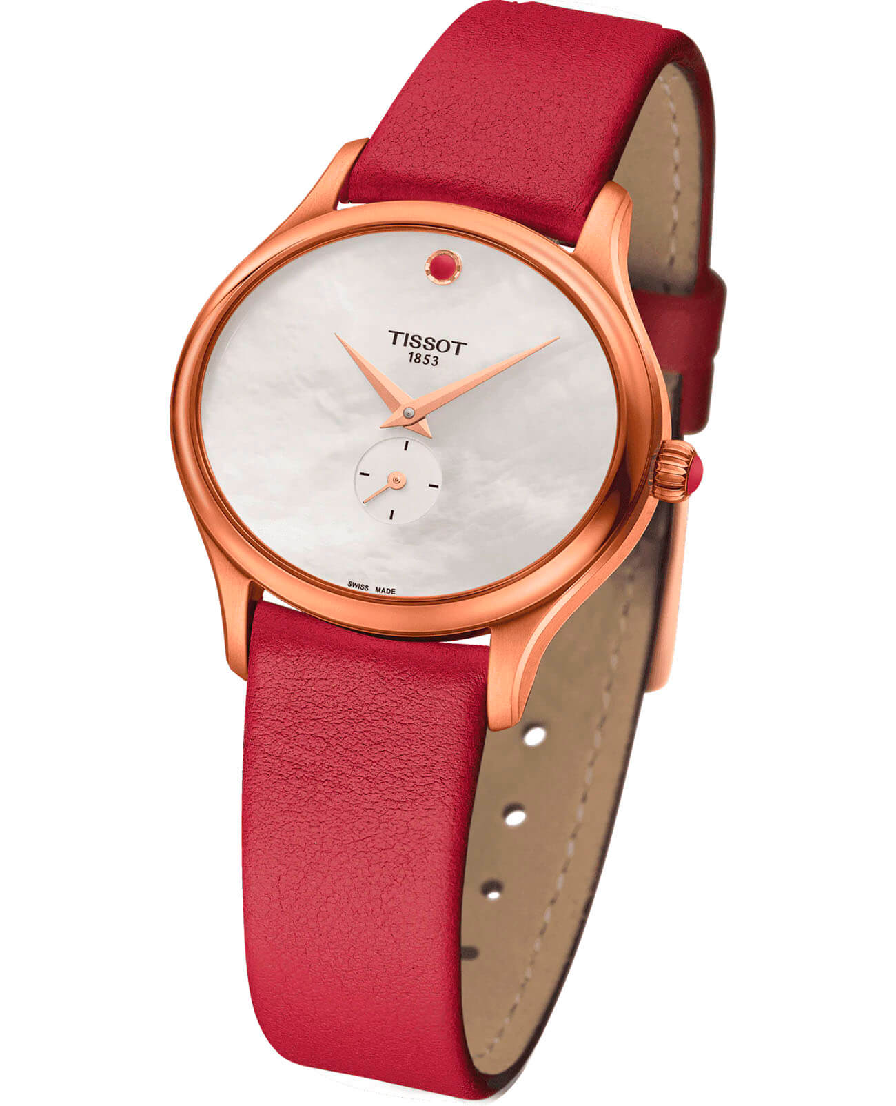 Tissot Tissot Bella Ora T103.310.36.111.01, t-lady швейцария женские часы на браслете кожаный боковой вид