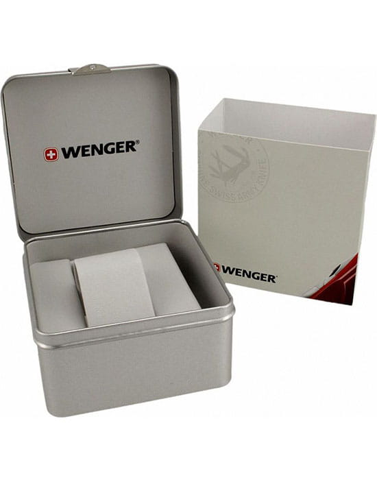 Wenger 01.1741.109 мужские часы белый циферблат на запястье