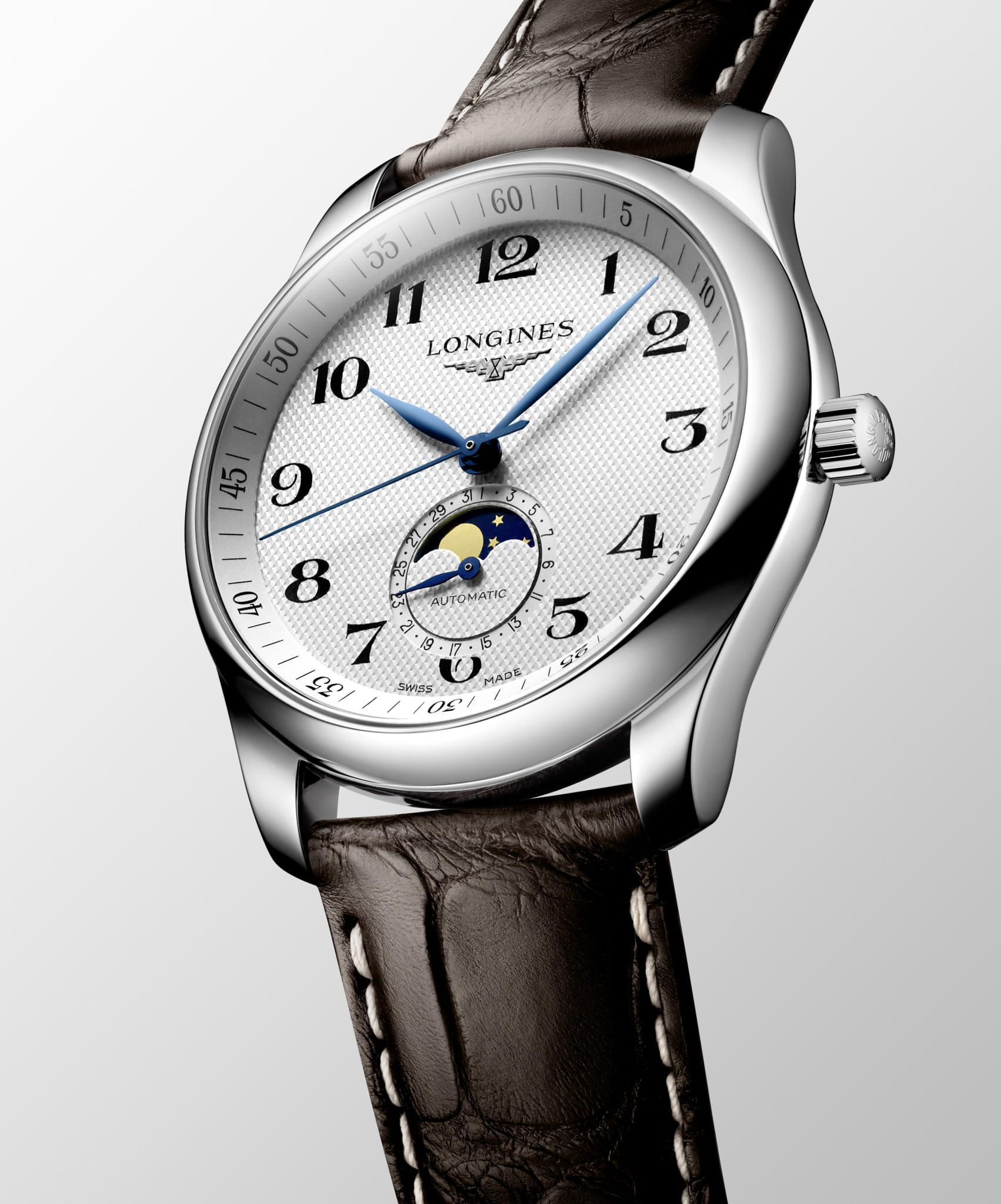 Оригинальные часы Longines Longines Master Collection L2.909.4.78.3 механические калибр механизма l899 общий вид
