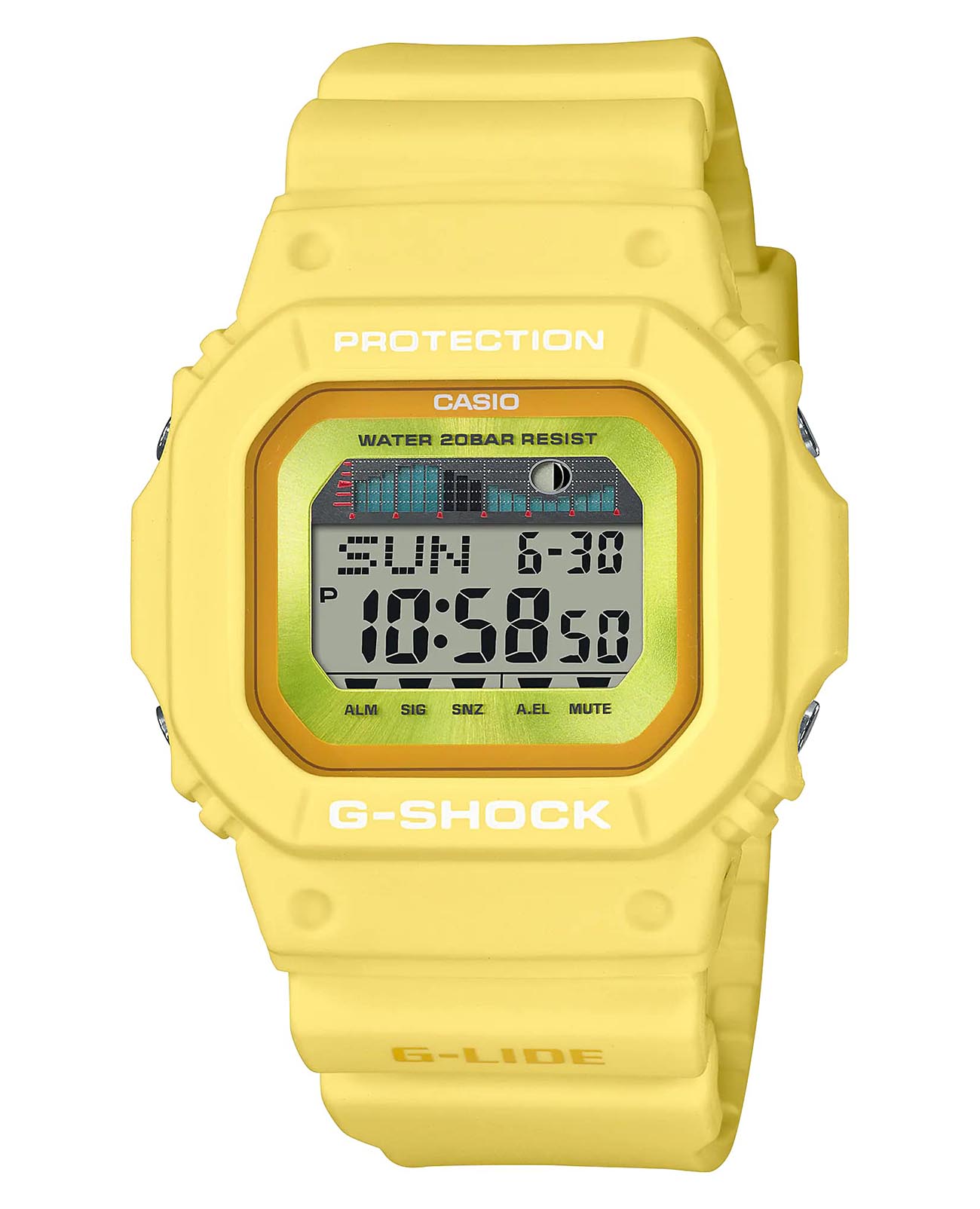 Casio Casio G-Shock GLX-5600RT-9D  GLX-5600RT-9D электронные мужские часы серый циферблат, браслет пластик — вид спереди