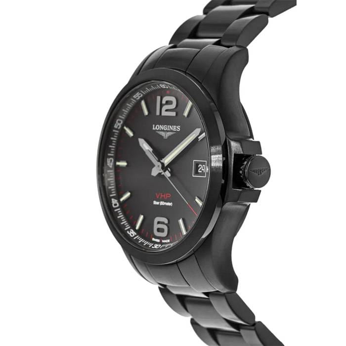 Longines Longines Conquest V.H.P. L3.726.2.56.6 , наручные мужские часы фото под углом