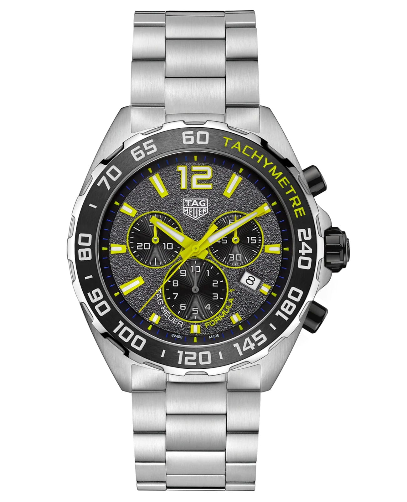 TAG Heuer TAG Heuer Formula 1 CAZ101AG.BA0842  CAZ101AG.BA0842 кварцевые мужские часы черный циферблат, браслет нержавеющая сталь — вид спереди