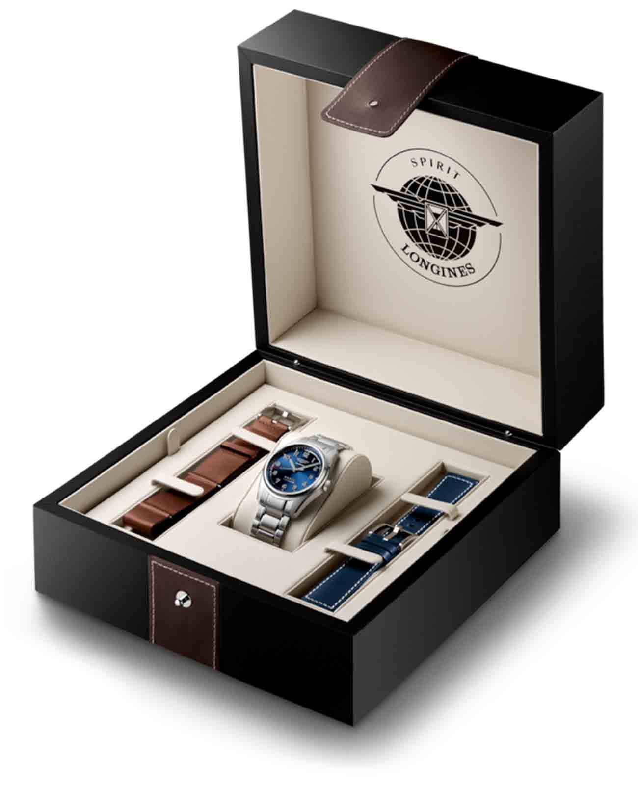 Оригинальные часы Longines Longines Spirit Prestige Edition L3.810.4.93.9 механические калибр механизма l888.4 общий вид