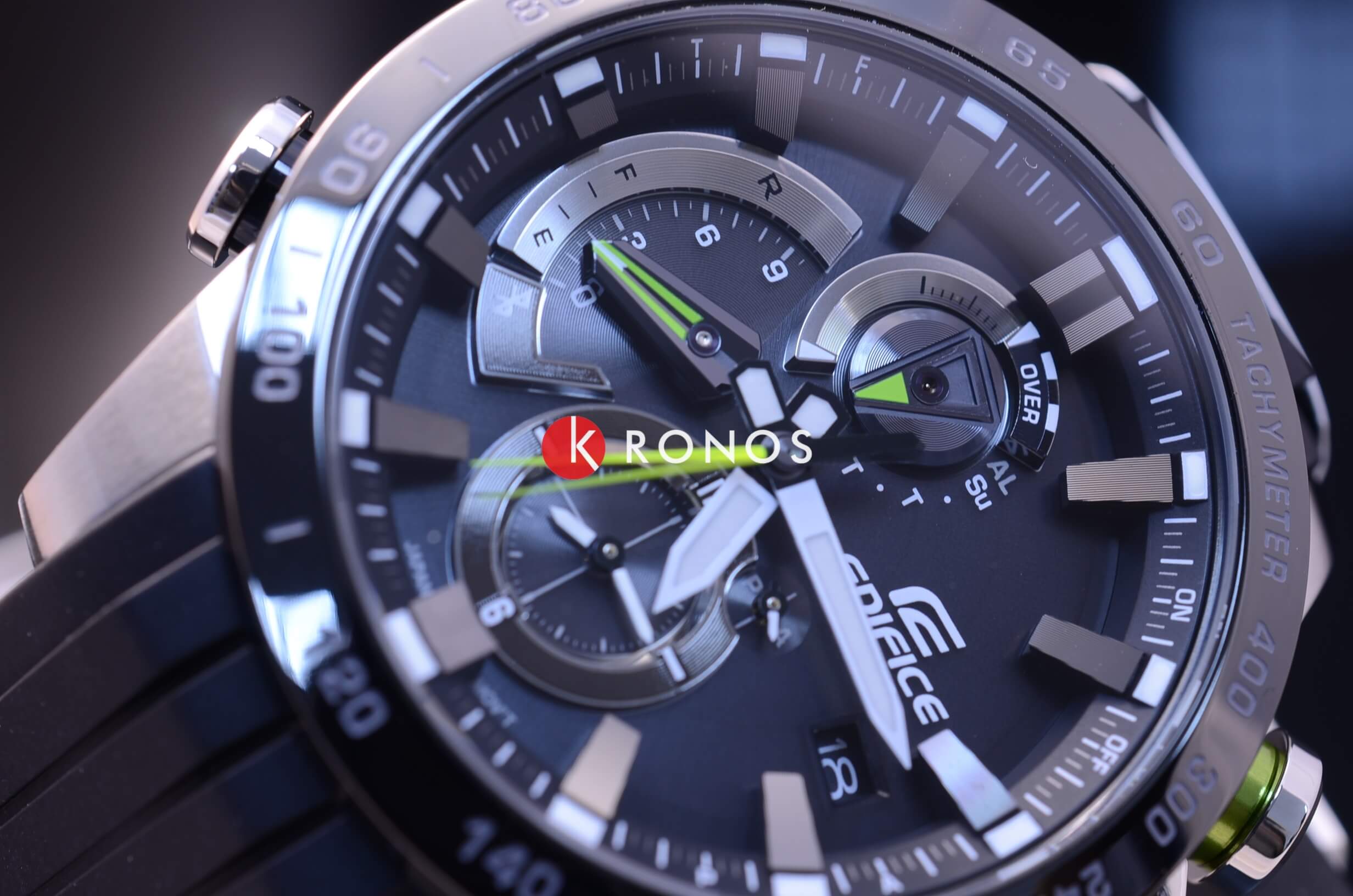 Casio Casio Edifice EQB-800BR-1A, edifice япония мужские часы на браслете полимер боковой вид