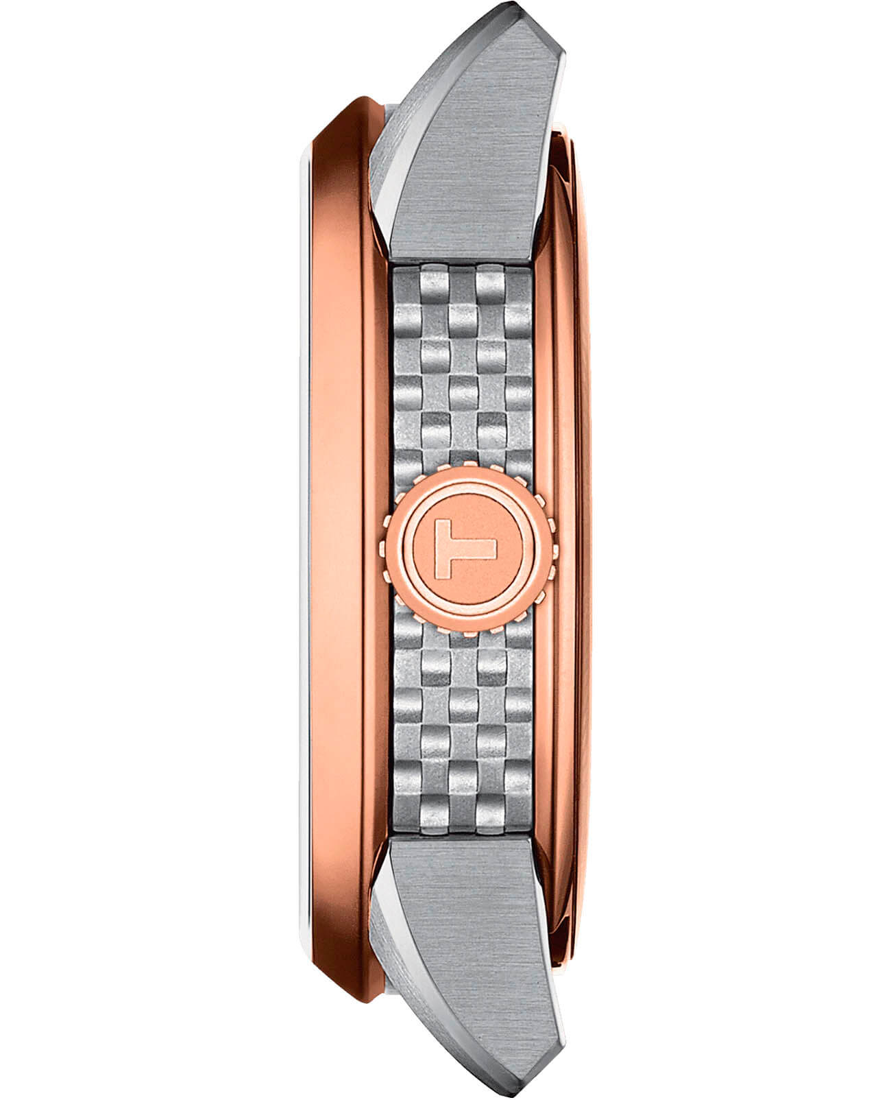 Tissot Tissot Luxury Powermatic 80 Lady T086.207.22.116.00, t-classic швейцария женские часы на браслете сталь c pvd покрытием боковой вид