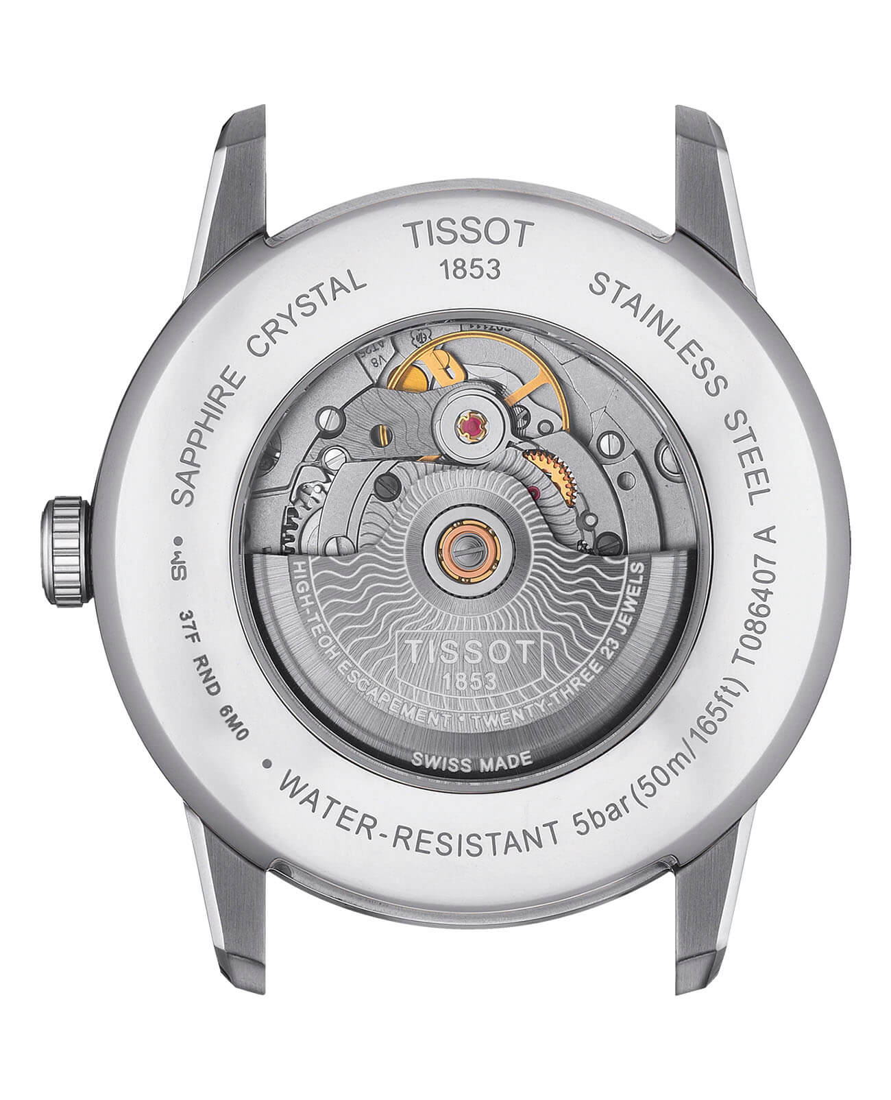 Tissot Tissot Luxury Powermatic 80 T086.407.16.037.00, t-classic швейцария мужские часы на браслете кожаный боковой вид