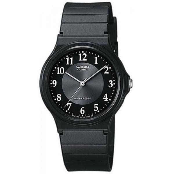 Casio Casio Collection MQ-24-1B3LDF (MQ-24-1B3L)  MQ-24-1B3 кварцевые мужские часы черный циферблат, браслет пластик — вид спереди