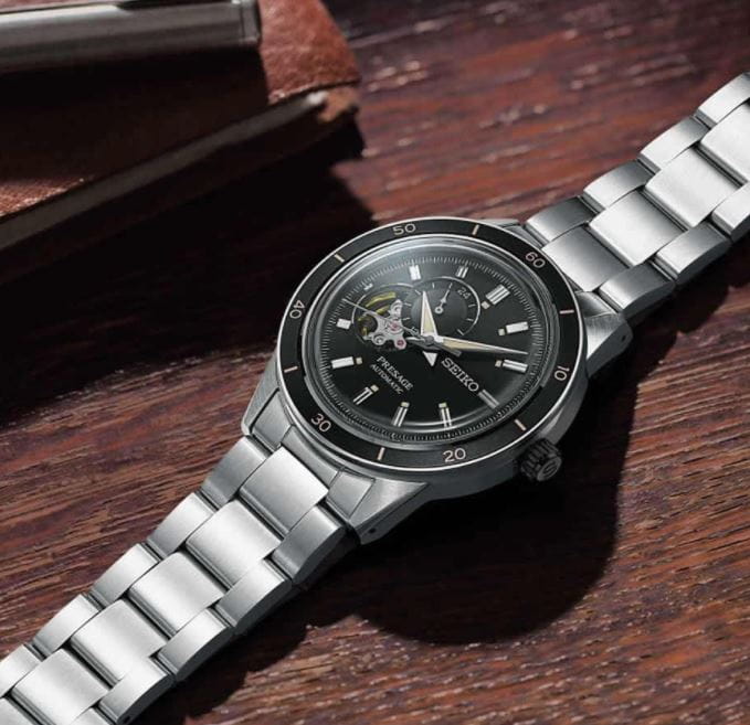 Seiko Seiko Presage SSA425J1 мужские часы черный циферблат на запястье