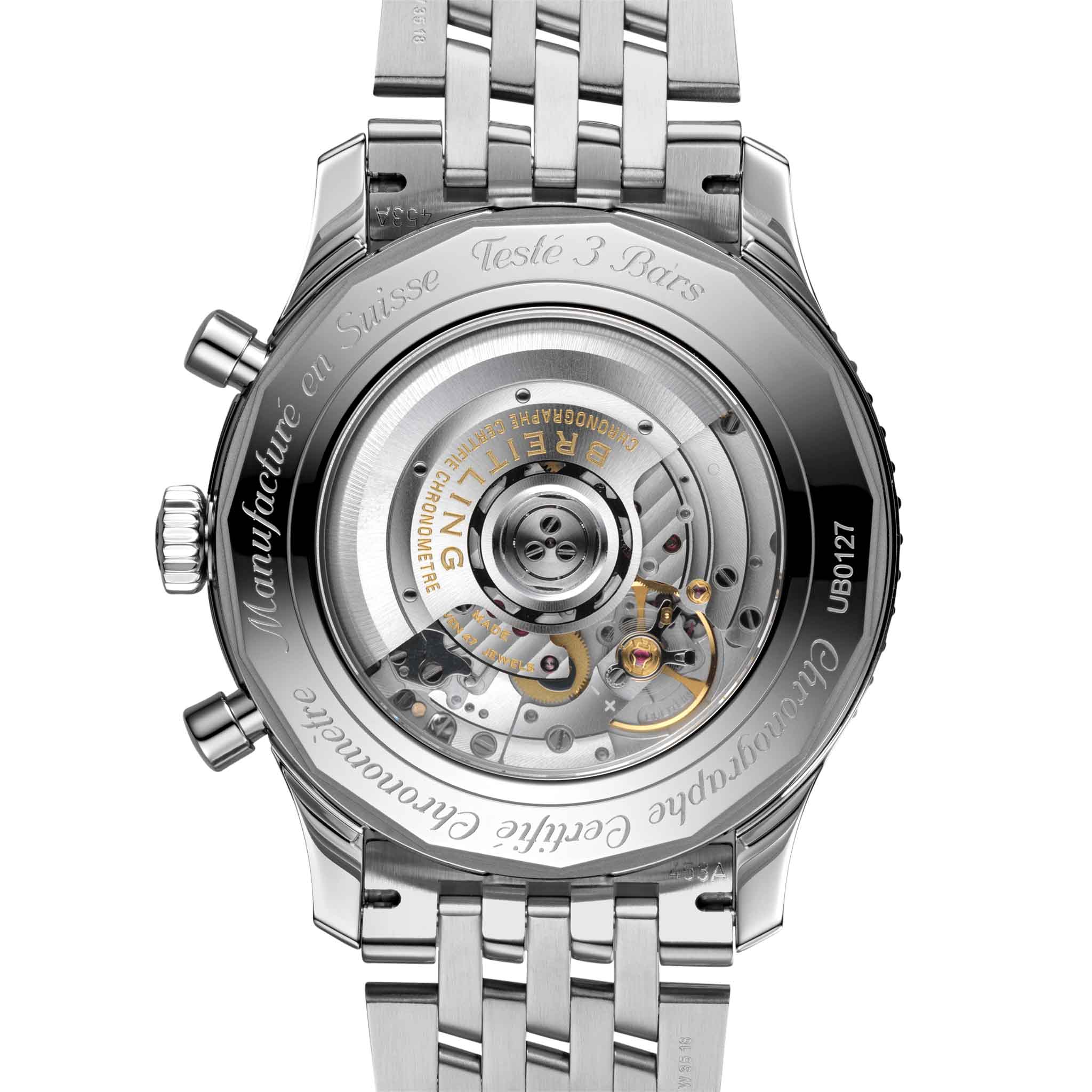Оригинальные часы Breitling Breitling Navitimer B01 Chronograph 46 UB0127211B1A1 механические калибр механизма мануфактурный механизм breitling caliber b01 общий вид