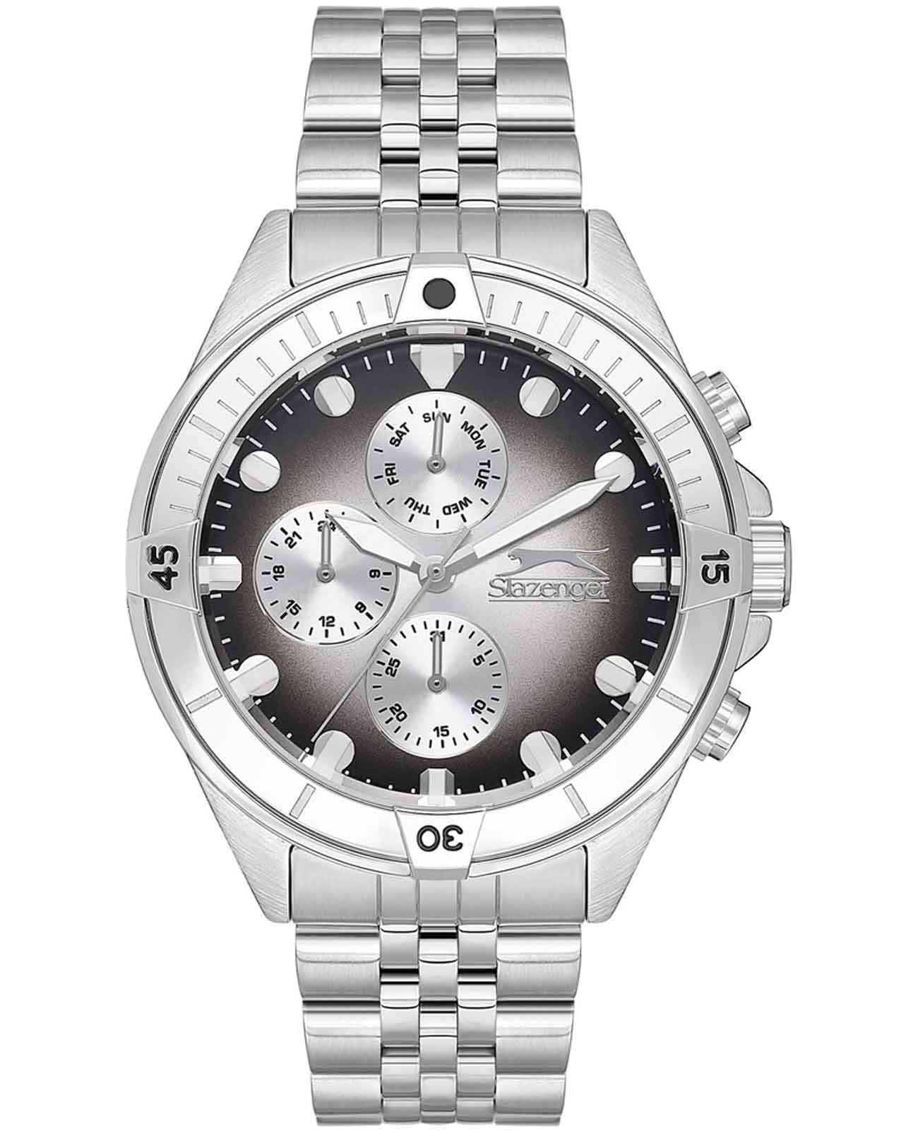 Slazenger Slazenger SL.09.2227.2.01  SL.09.2227.2.01 кварцевые мужские часы  циферблат, браслет нержавеющая сталь — вид спереди
