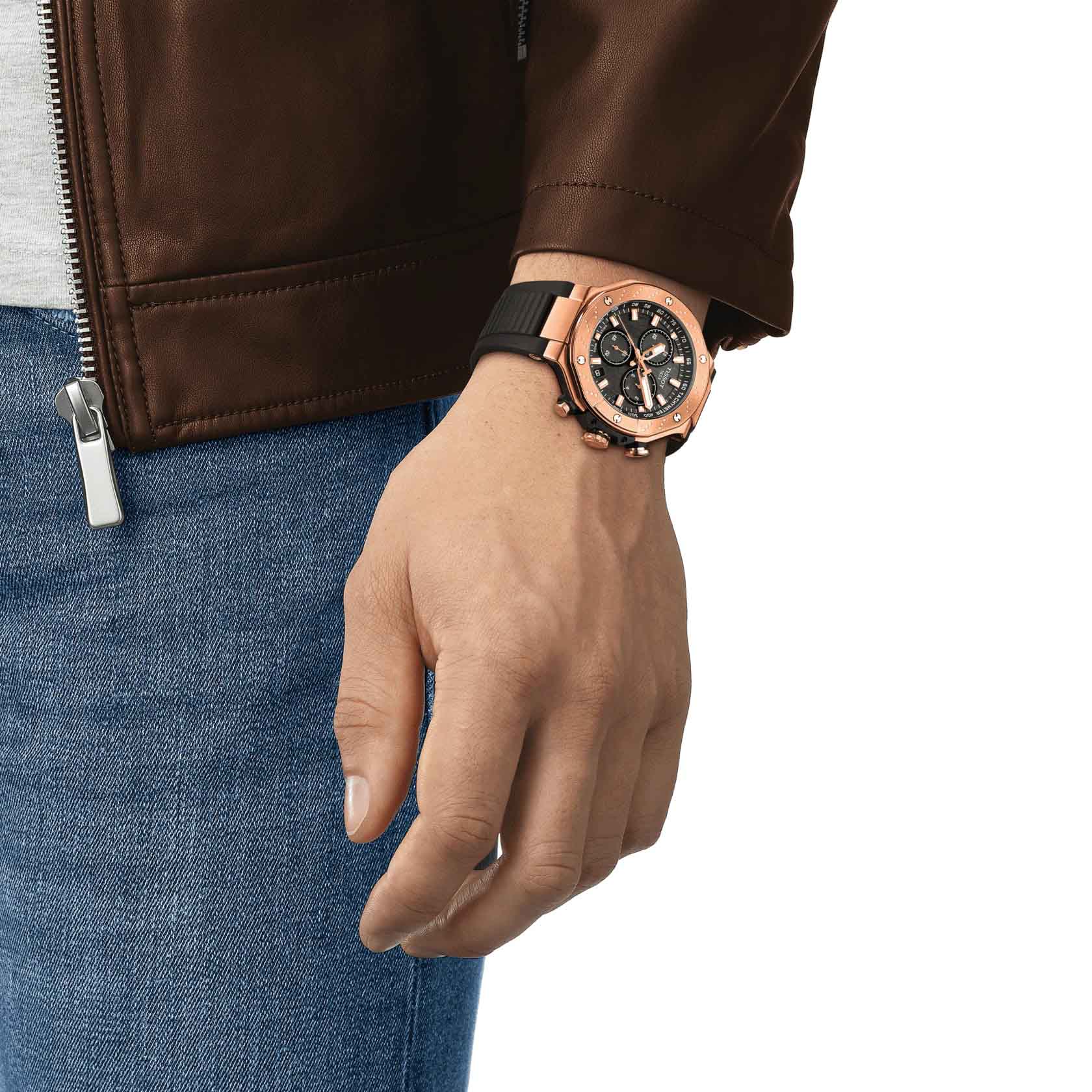 Оригинальные часы Tissot Tissot T-Race Chronograph T141.417.37.051.00 кварцевые калибр механизма eta g10.212 общий вид