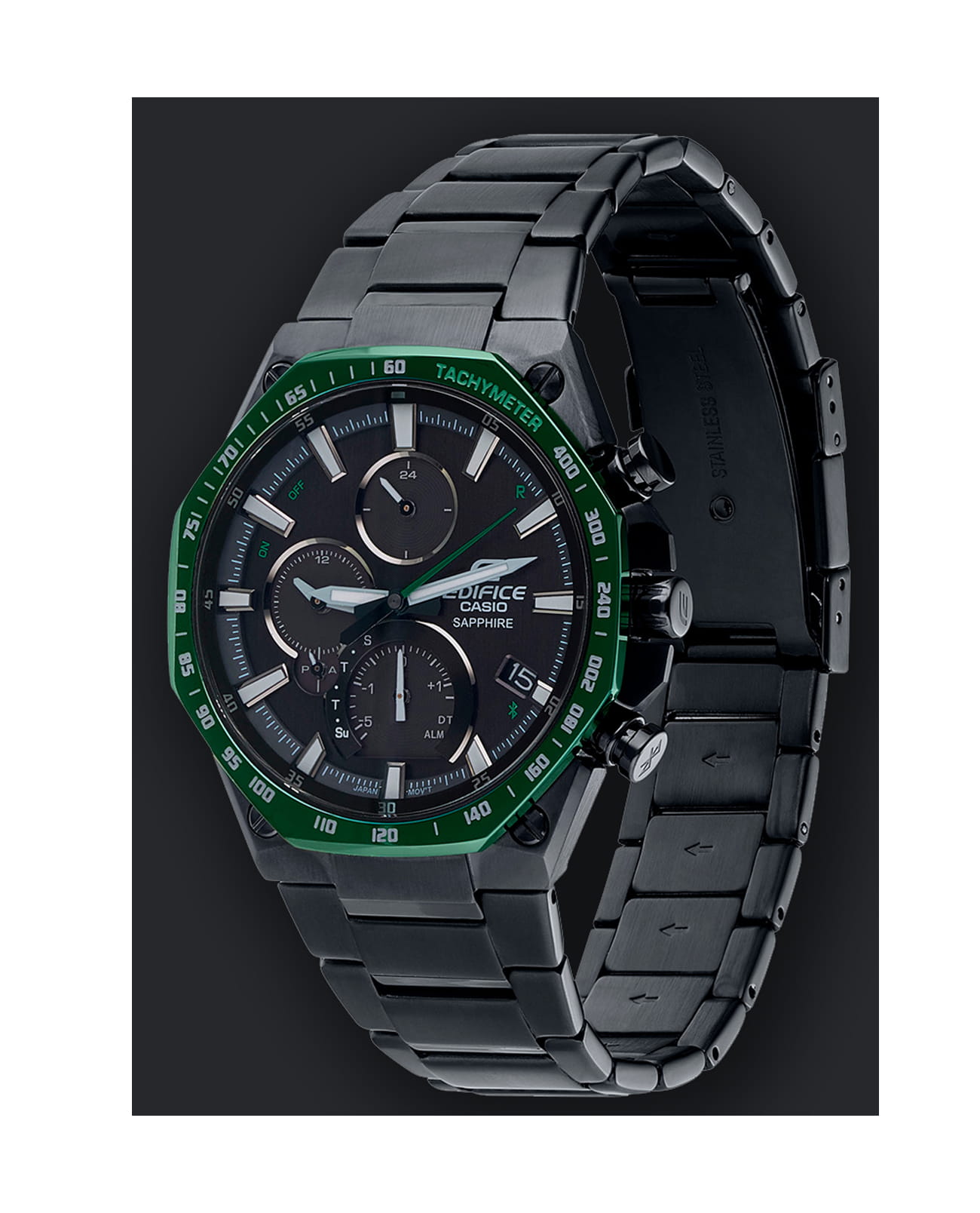 Casio Casio Edifice EQB-1100XDC-1A мужские часы черный циферблат на запястье