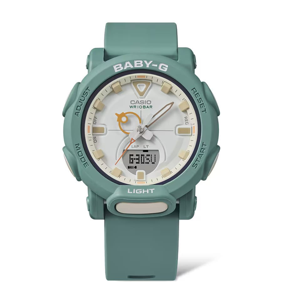 Casio Casio Baby-G BGA-310RP-3ADR (BGA-310RP-3A) женские часы бирюзовый циферблат на запястье