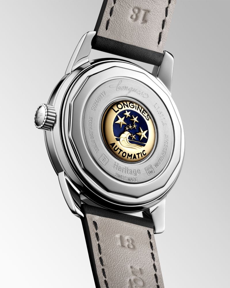 Longines Longines Heritage L1.611.4.75.2  - задняя крышка сталь корпуса, швейцария часы