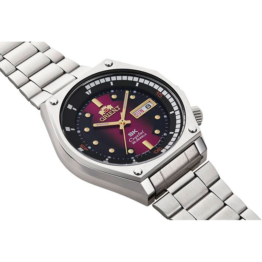 Orient Orient Revival RA-AA0B02R (RN-AA0B02R) механические мужские часы часы крупный план розовый циферблата