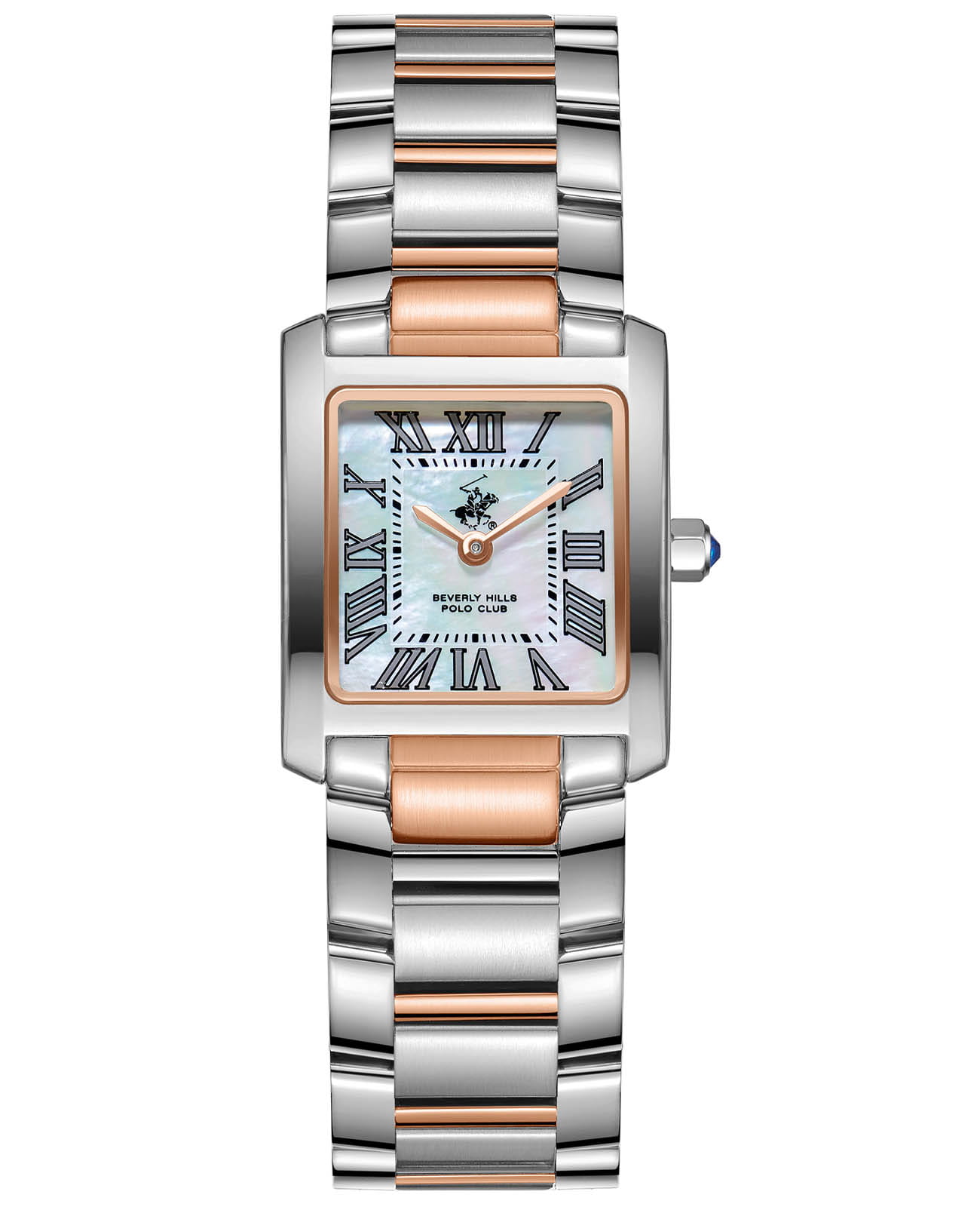 Beverly Hills Polo Club Beverly Hills Polo Club BP3751X.520  BP3751X.520 кварцевые женские часы перламутровый циферблат, браслет нержавеющая сталь с ip-покрытием — вид спереди