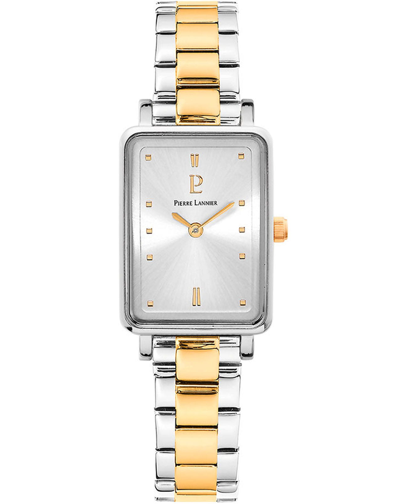 Pierre Lannier Pierre Lannier Ariane 052J621  052J621 кварцевые женские часы серебристый циферблат, браслет нержавеющая сталь с ip-покрытием — вид спереди