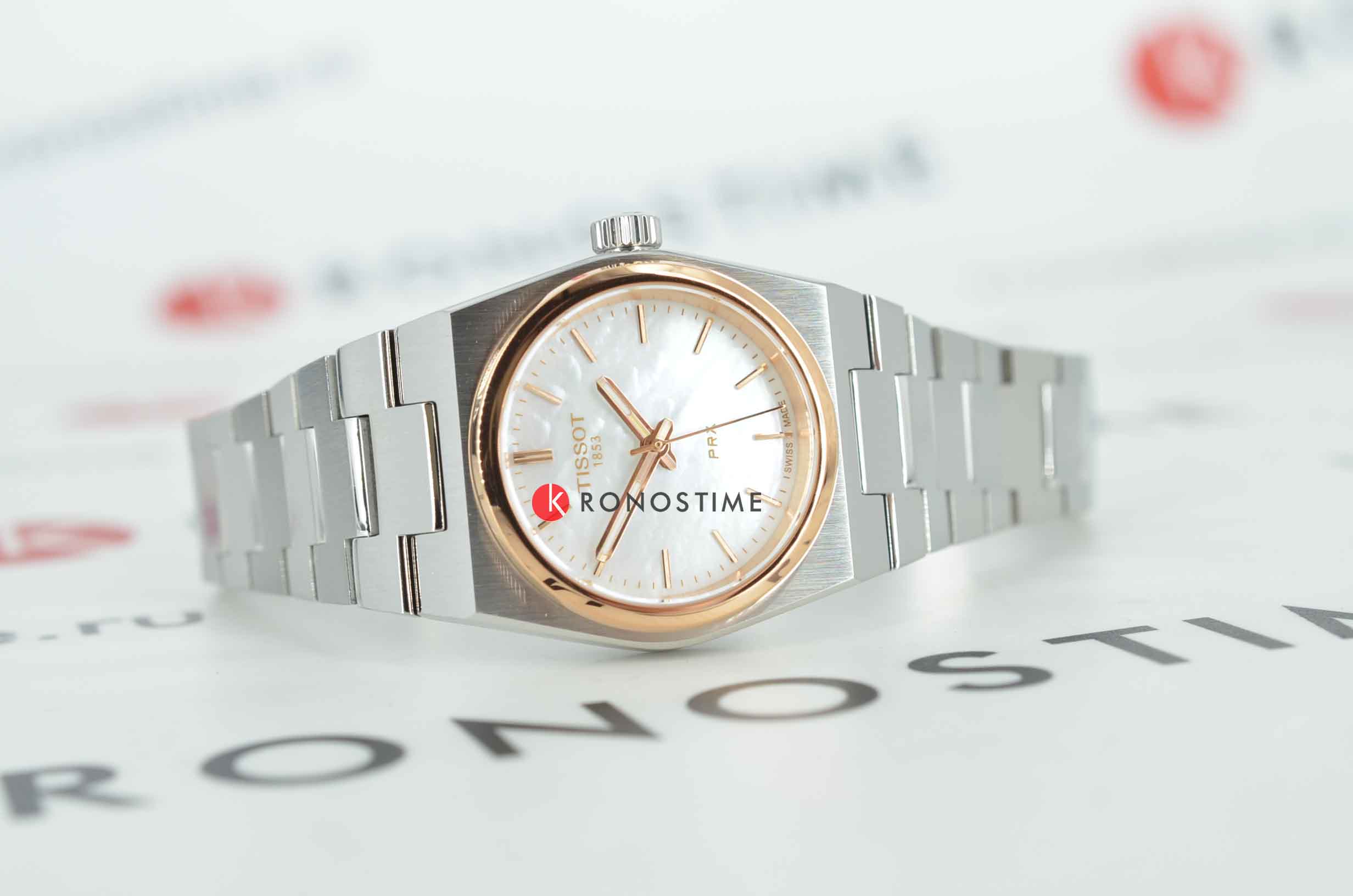 Tissot Tissot PRX 25 mm T137.010.21.111.00, prx швейцария женские часы на браслете нержавеющая сталь боковой вид