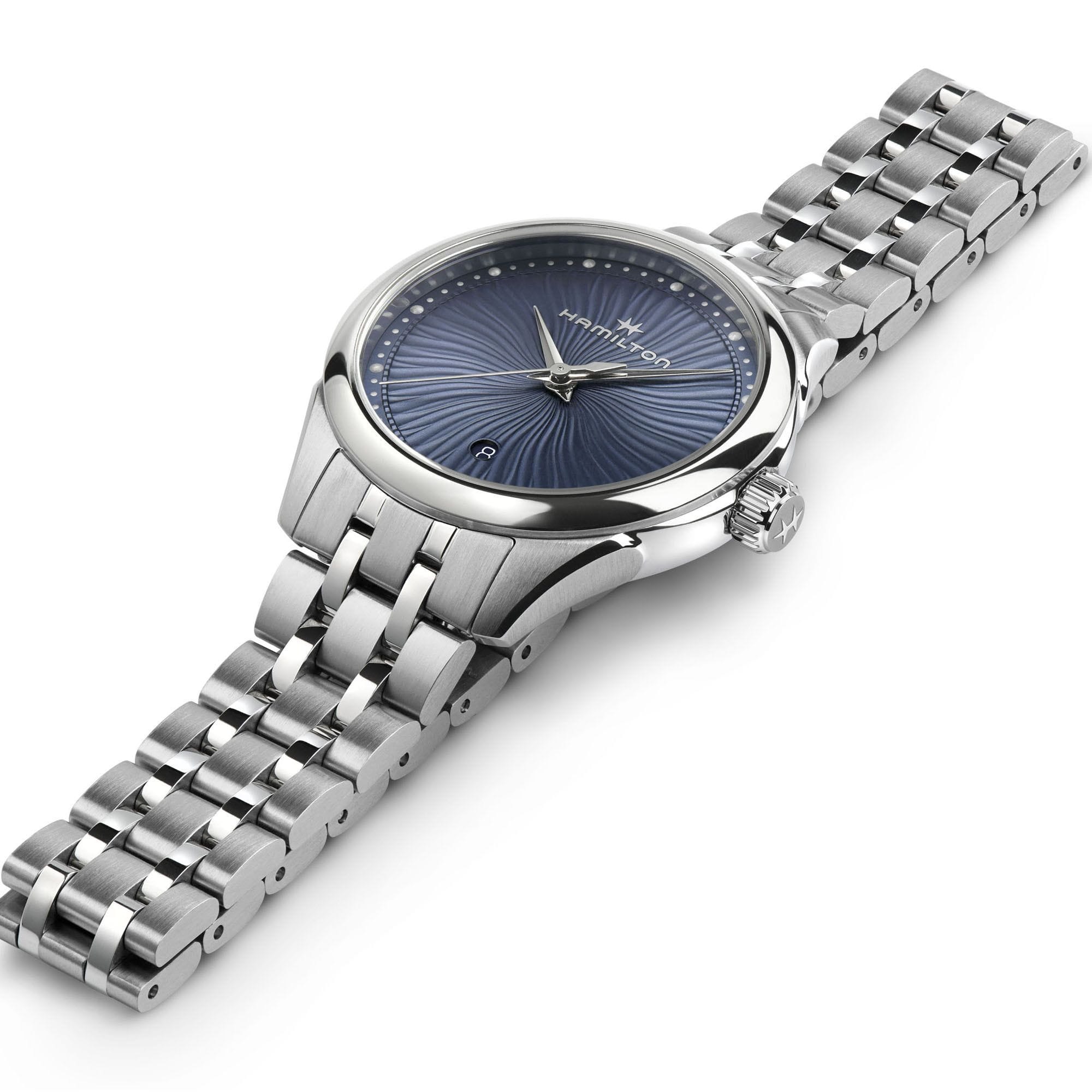 Hamilton Hamilton Jazzmaster Lady Quartz H32231140, jazzmaster швейцария женские часы на браслете нержавеющая сталь боковой вид