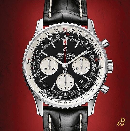 Breitling Breitling Navitimer B01 Chronograph 43 AB0121211B1X1 мужские часы черный циферблат на запястье