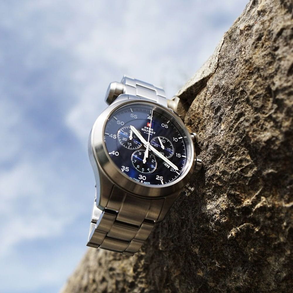 Оригинальные часы Swiss Military by Chrono Swiss Military by Chrono SM34076.02 кварцевые калибр механизма ronda 5040.d общий вид