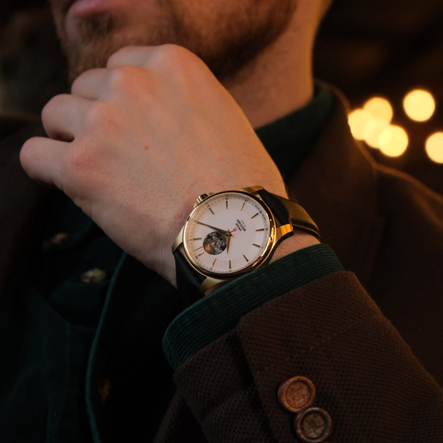 Swiss Military by Chrono Swiss Military by Chrono SMA34050.08 , наручные мужские часы фото под углом
