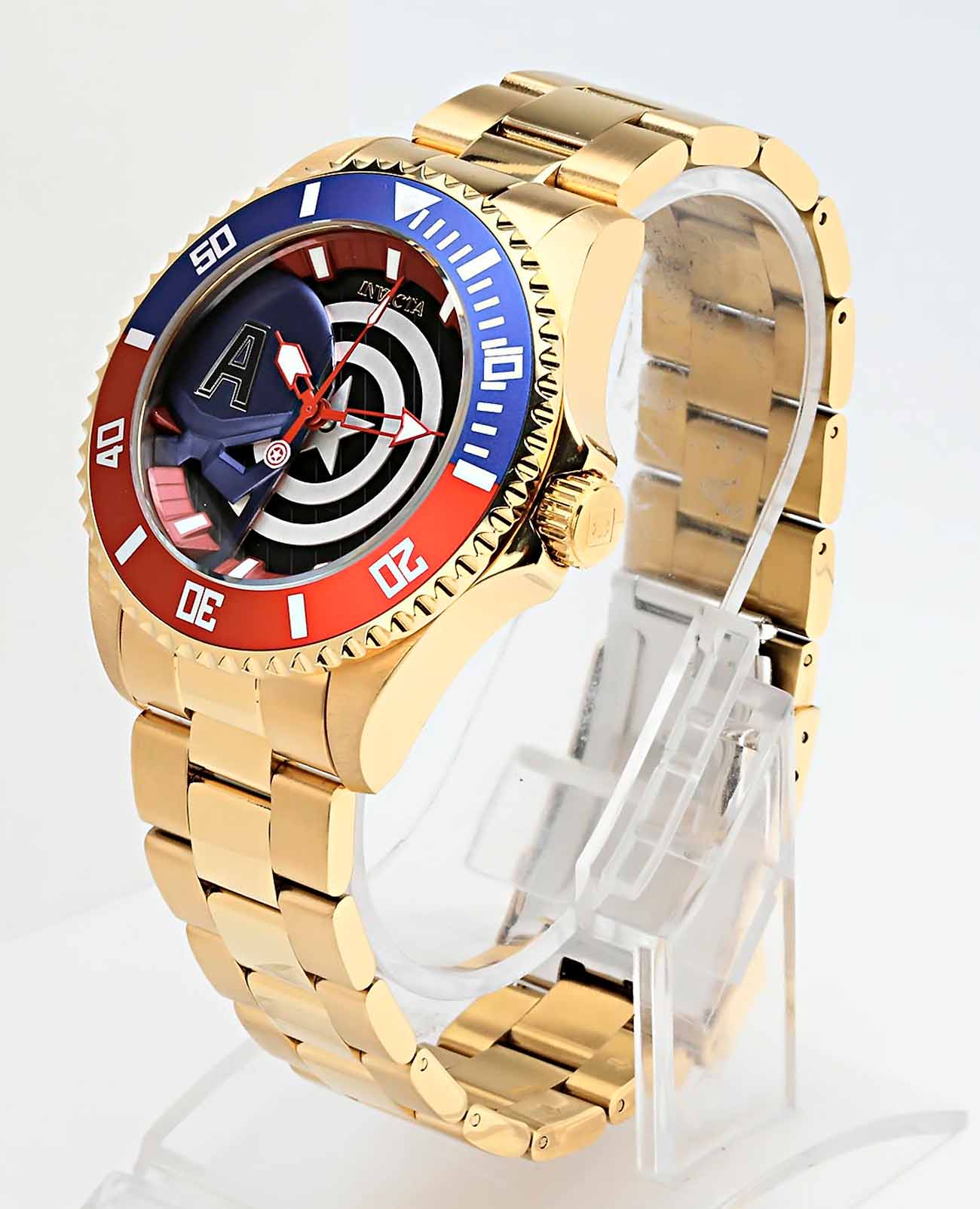 Invicta Invicta Marvel IN29681,  сша мужские часы на браслете нержавеющая сталь с ip-покрытием боковой вид