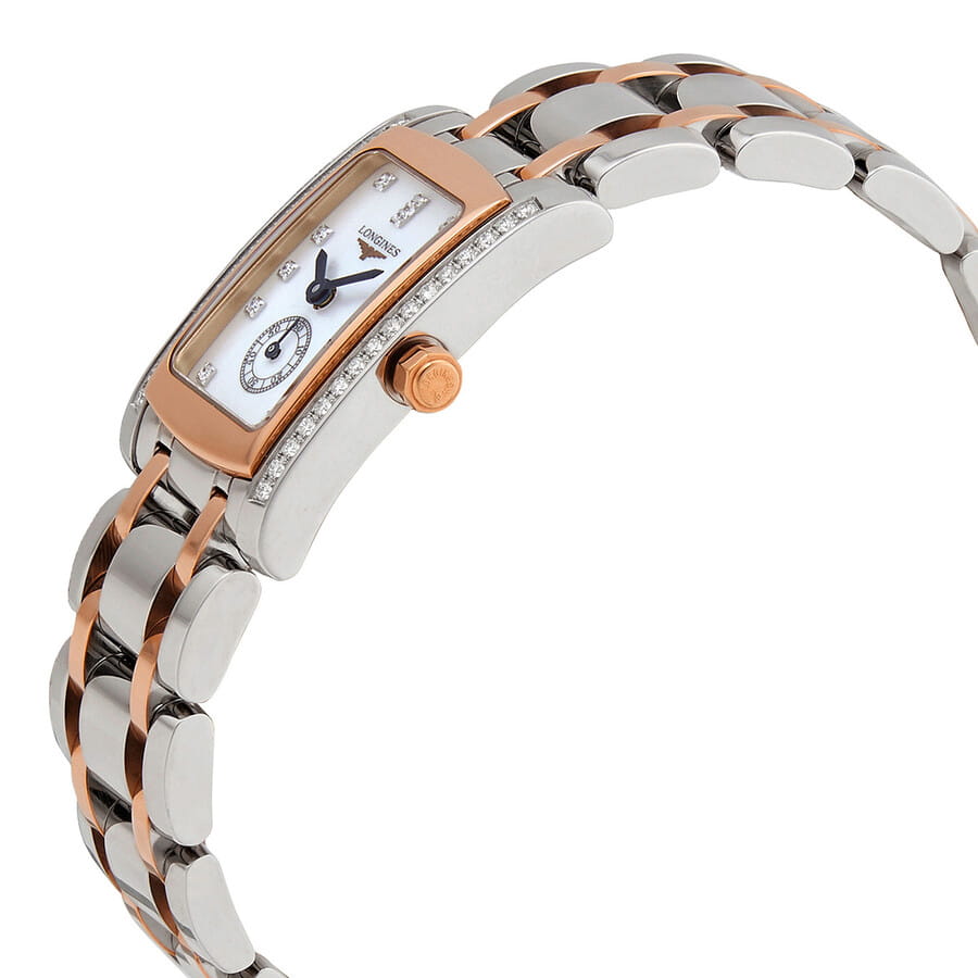 Longines Longines DolceVita L5.155.5.89.7, dolcevita швейцария женские часы на браслете сталь + золото боковой вид