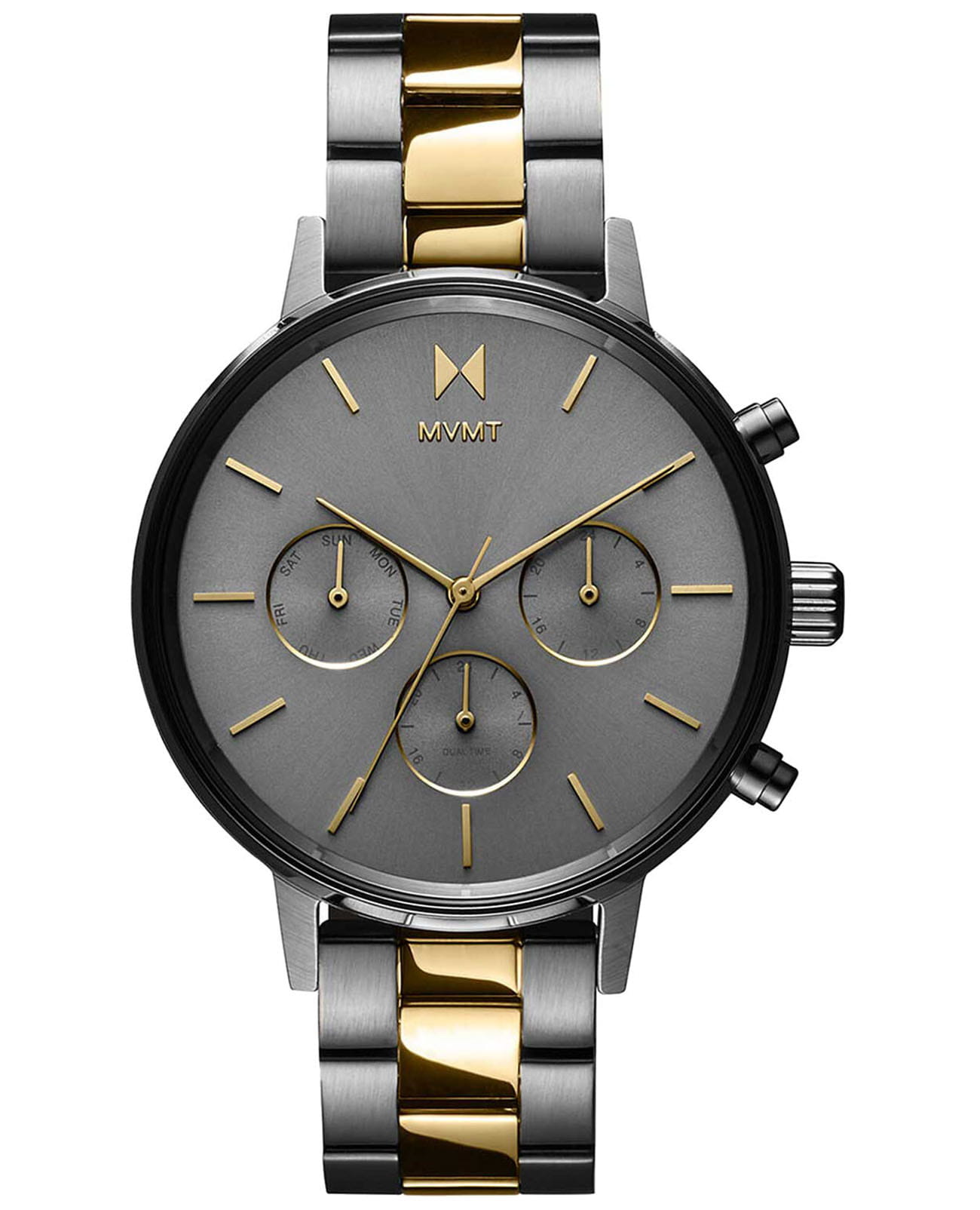 MVMT MVMT Nova Honey Smoke 28000177-D  28000177-D кварцевые женские часы серый циферблат, браслет сталь с ip покрытием — вид спереди